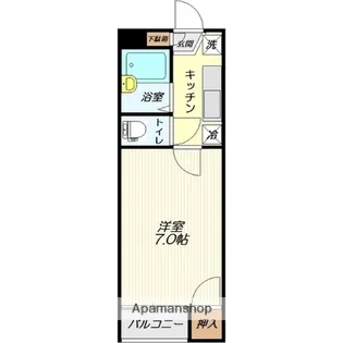 1Kの間取り画像
