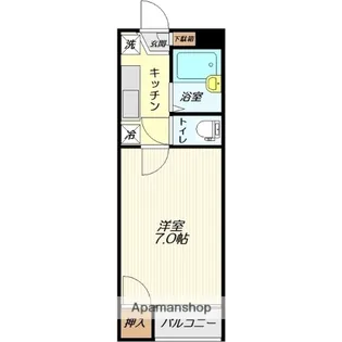 1Kの間取り画像