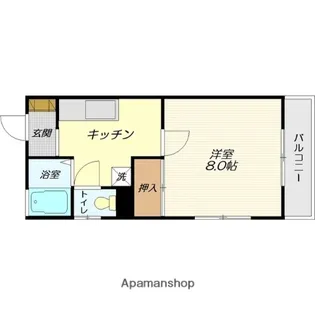 フォーレストコテージ【101号室】の間取り