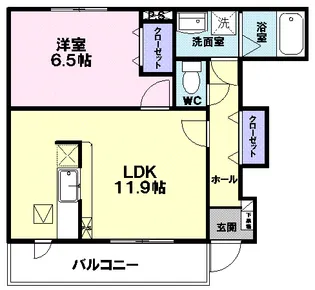 メゾン・ボヌール【1階】の間取り
