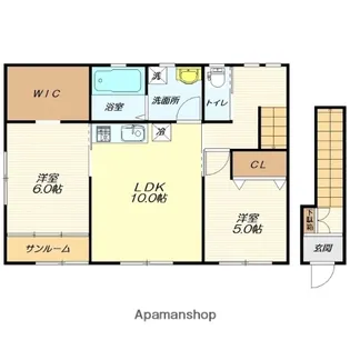 メゾン・ジュネスⅧ【2階】の間取り