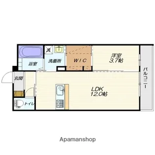 ファミーユ桜田西【207号室】の間取り
