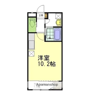 クレールナイン【203号室】の間取り