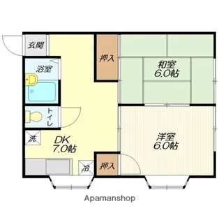 サンハイツ【201号室】の間取り