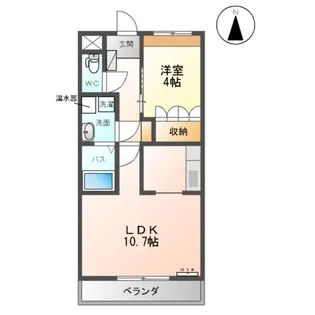 アシューレ成沢【3階】の間取り