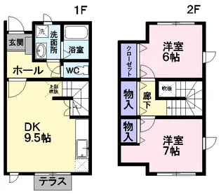 Fディマージュ C【1階】の間取り