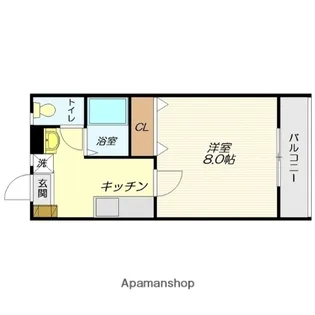 エヴァーグリーン【202号室】の間取り