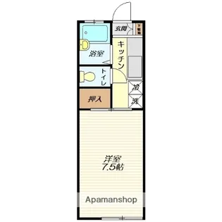 さくらハイツA棟 (片谷地)【13号室】の間取り