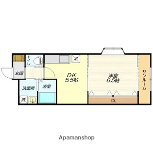 メゾン・ジュネスⅦ【203号室】の間取り