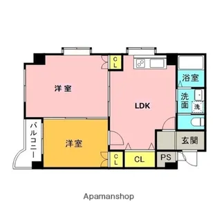 フローラTWO【303号室】の間取り