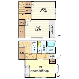 ニューコスモハイツ【105号室】の間取り