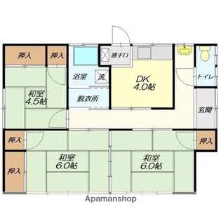 山形県山形市印役町5丁目【一戸建】の間取り