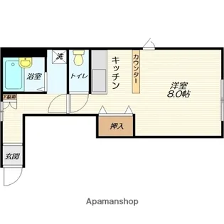 ヴィレッジアルカディア【201号室】の間取り