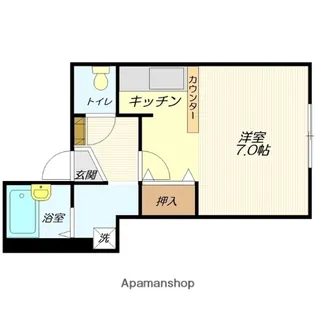 ヴィレッジアルカディア【1階】の間取り
