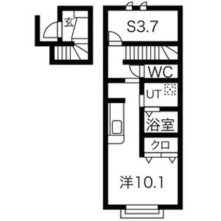 たのし荘【2階】の間取り
