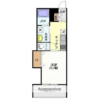 ジ・オーク【102号室】の間取り