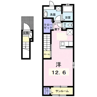 ラ ベル アルモニー【2階】の間取り