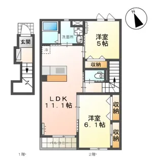 グランドコート.M【2階】の間取り