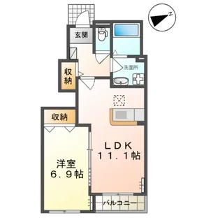 SMO.(すもお.)【105号室】の間取り