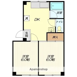 ドリームコーポⅡ【1階】の間取り