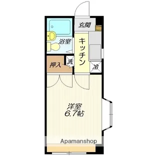 コーポ前田Ⅱ【206号室】の間取り