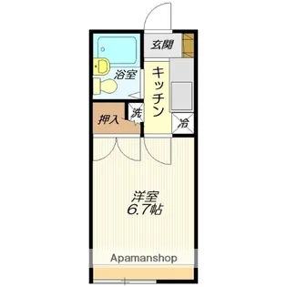 コーポ前田Ⅱ【202号室】の間取り