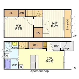 LUANA(ルアナ)【E号室】の間取り