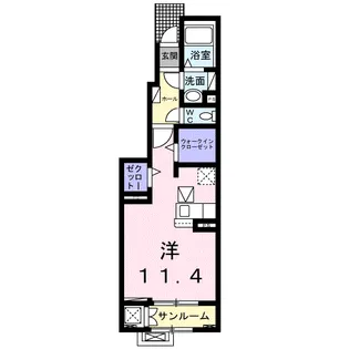 モア・ドミール【1階】の間取り