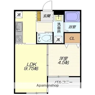 CHALTE飯田西【202号室】の間取り