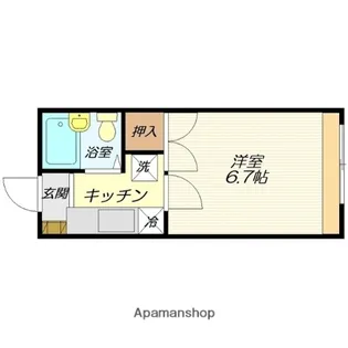 コーポ前田Ⅰ【402号室】の間取り