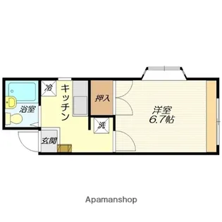 コーポ前田Ⅰ【201号室】の間取り