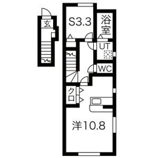 グラース(GRASSE)【2階】の間取り