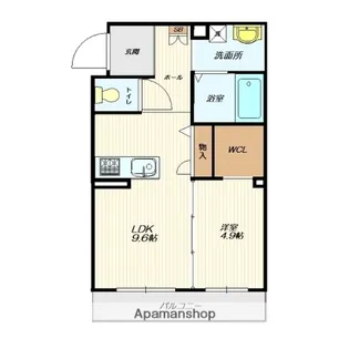 シャーメゾングレース山形駅前【101号室】の間取り