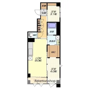 王城ビル【201号室】の間取り