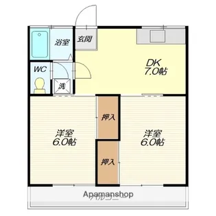 小路ハイツ【102号室】の間取り