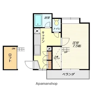 ぷらいべーと元木【2階】の間取り