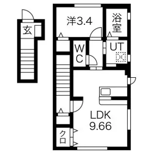 プラシード(PLACIDO)【2階】の間取り