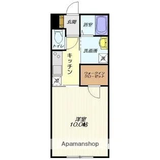 クレスト青柳【1階】の間取り