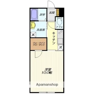クレスト青柳【1階】の間取り
