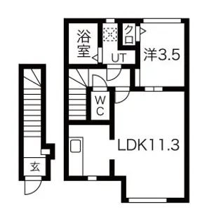 コモド山家【205号室】の間取り