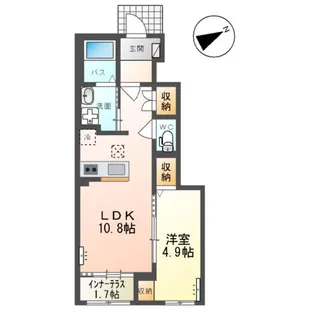 メゾン ドュ サンテ B【1階】の間取り