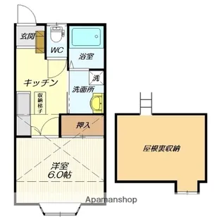 桜まちテラス A棟【206号室】の間取り