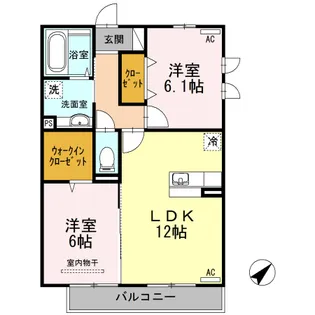 グリーンヒルズ V【3階】の間取り