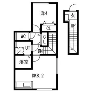 とってもたのし荘【2階】の間取り