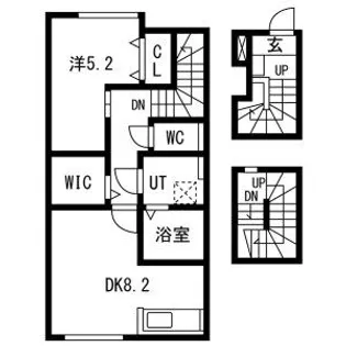 とってもたのし荘【3階】の間取り