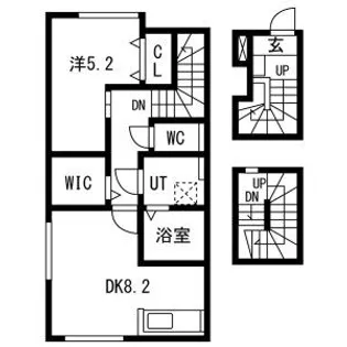 とってもたのし荘【3階】の間取り