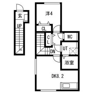 とってもたのし荘【2階】の間取り