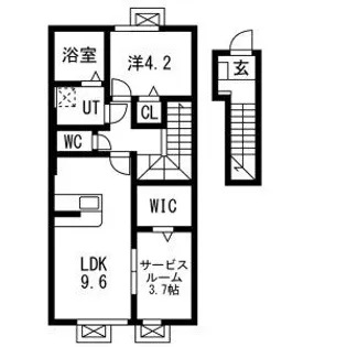 レジデンスⅡ【2階】の間取り