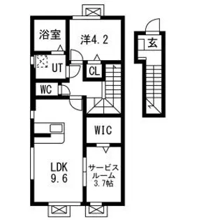 レジデンスⅡ【2階】の間取り