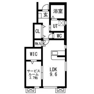 レジデンスⅡ【1階】の間取り